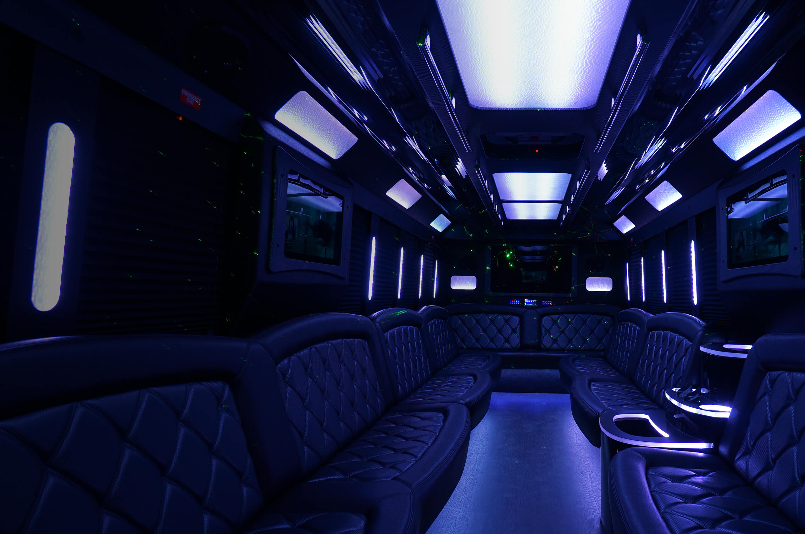 Indianapolis limo service with multiple TVs