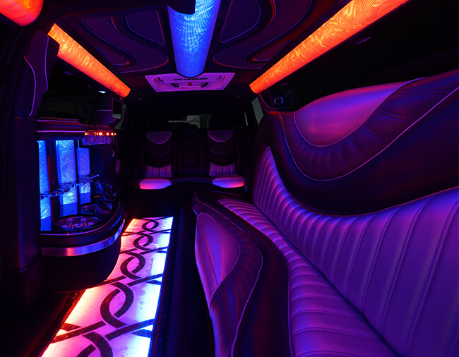 limousine with ample dance floor